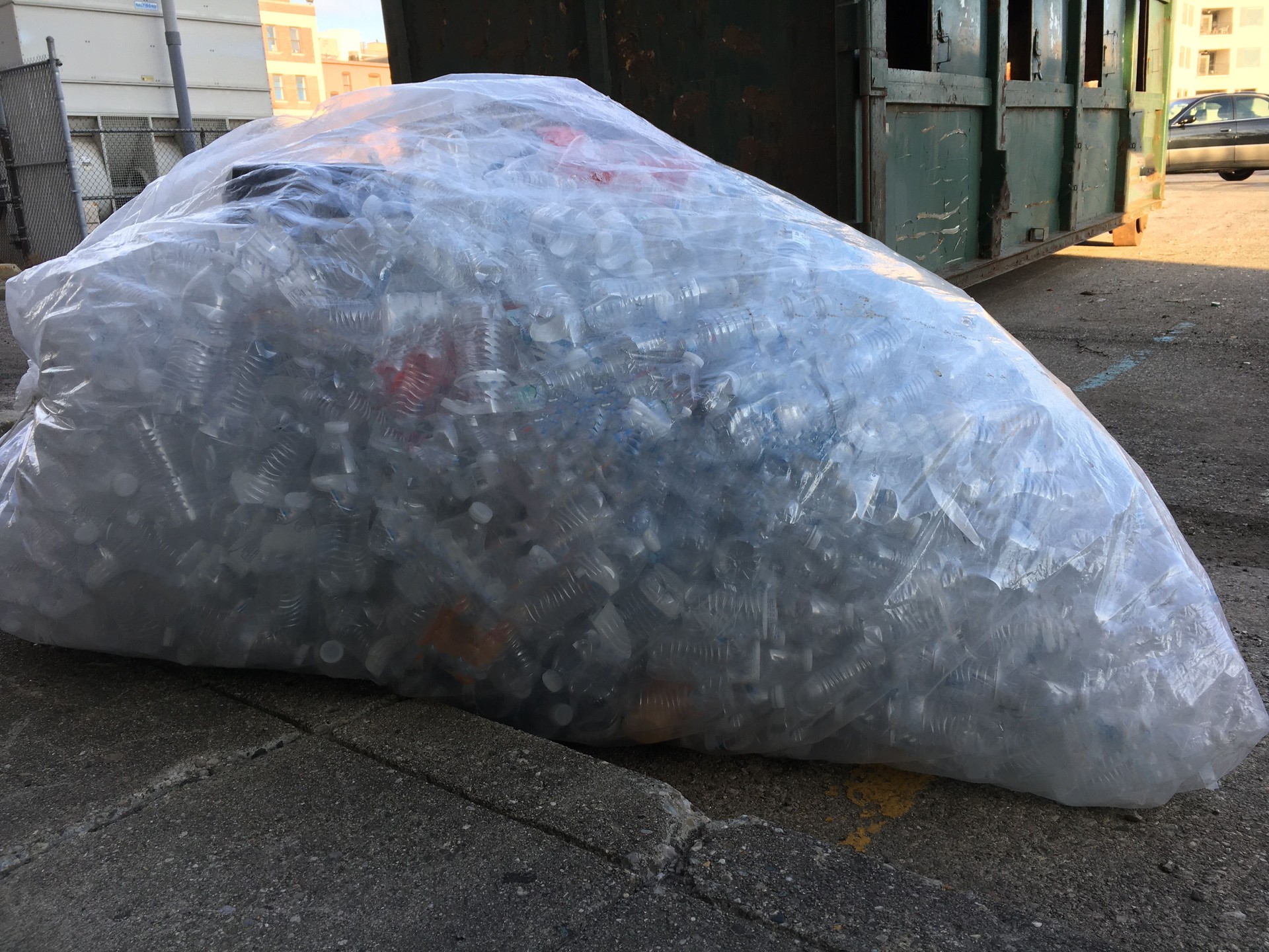 Bag of recyclable plastic bottles - 1